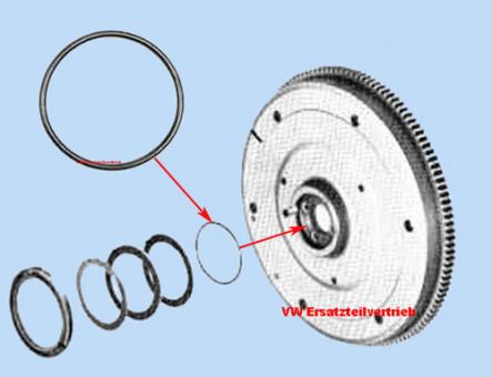 O-ring crankshaft flywheel 