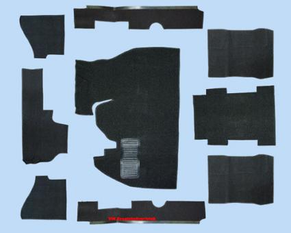 Carpet kit for Sedan,1303, black 72-80 