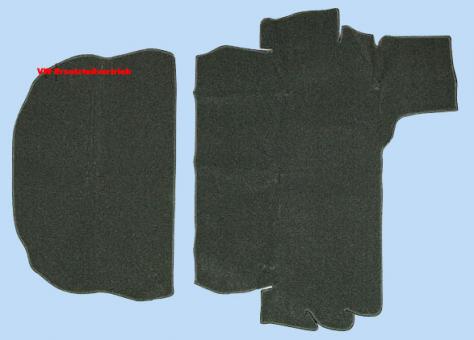 Teppich Kofferraum schwarz 1303 