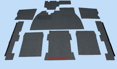 Carpet kit for Sedan, grey 67-72 