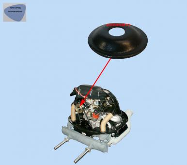 Pot washer for alternator/generator pulley 