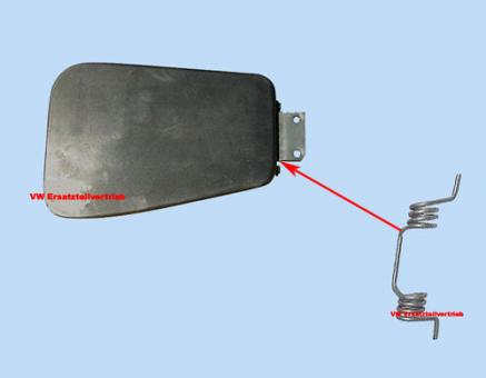 Spring for fuel tank flap 