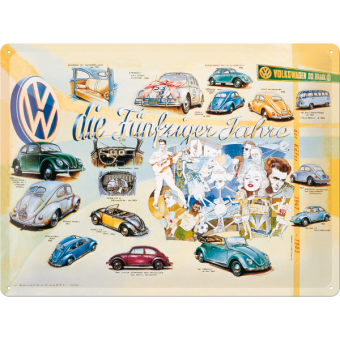 Tin Sign 30x40cm VW fiftys 